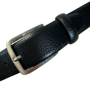 Hugo Boss Leather Men's Belt Sz 32 Black Cow Hide